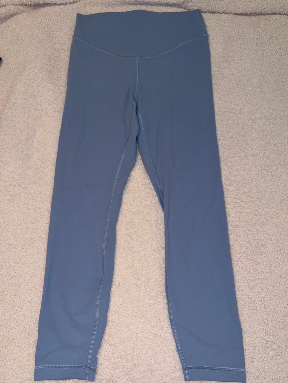 Lululemon Everyday High-Waist Leggings in Dusty Blue